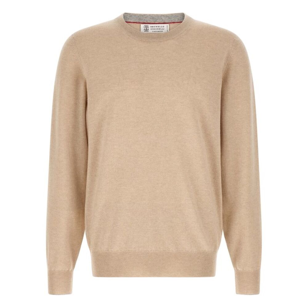 Brunello Cucinelli Beige Cashmere Men's Cardigan